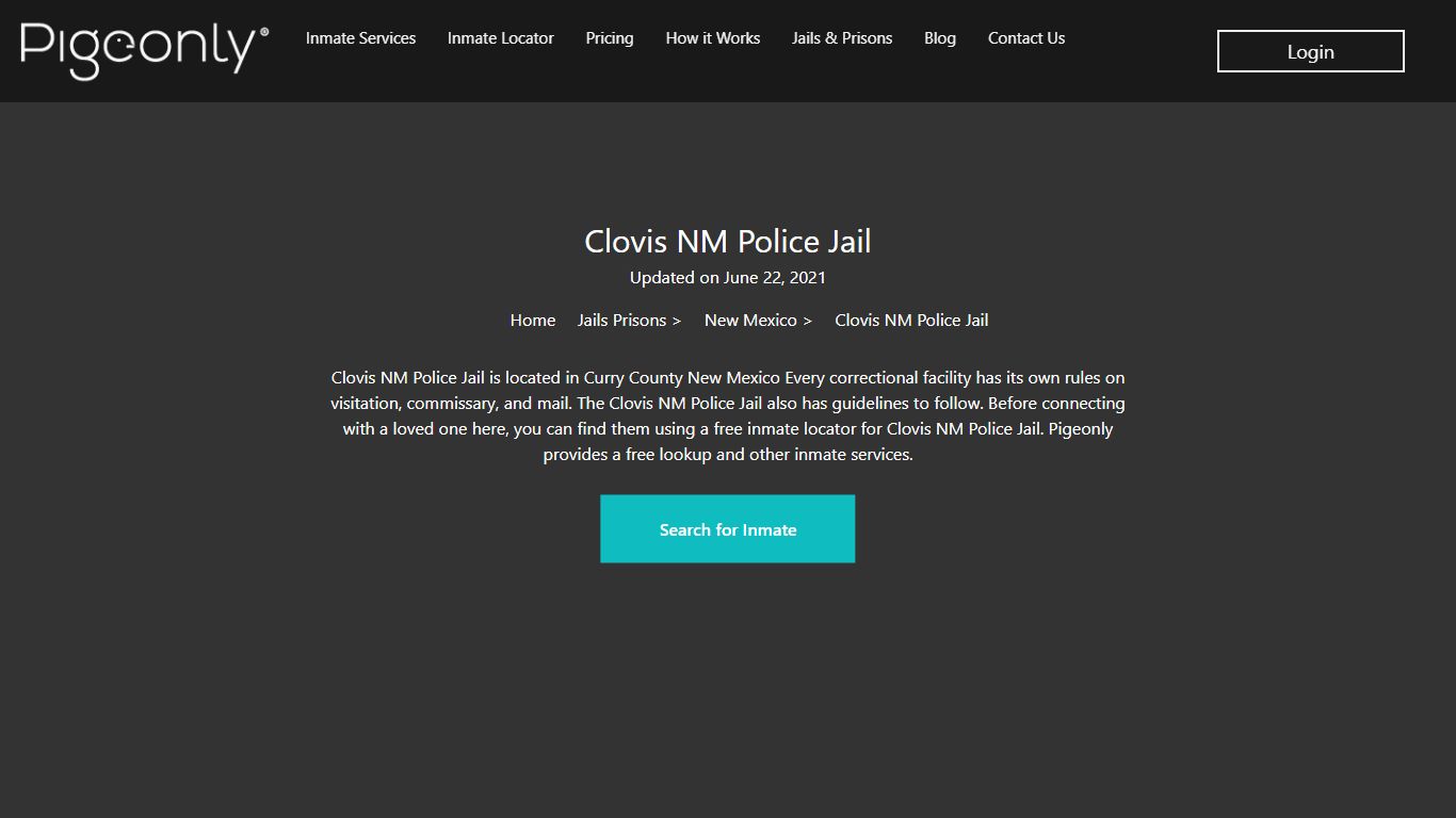 Clovis NM Police Jail Inmate Lookup | New Mexico