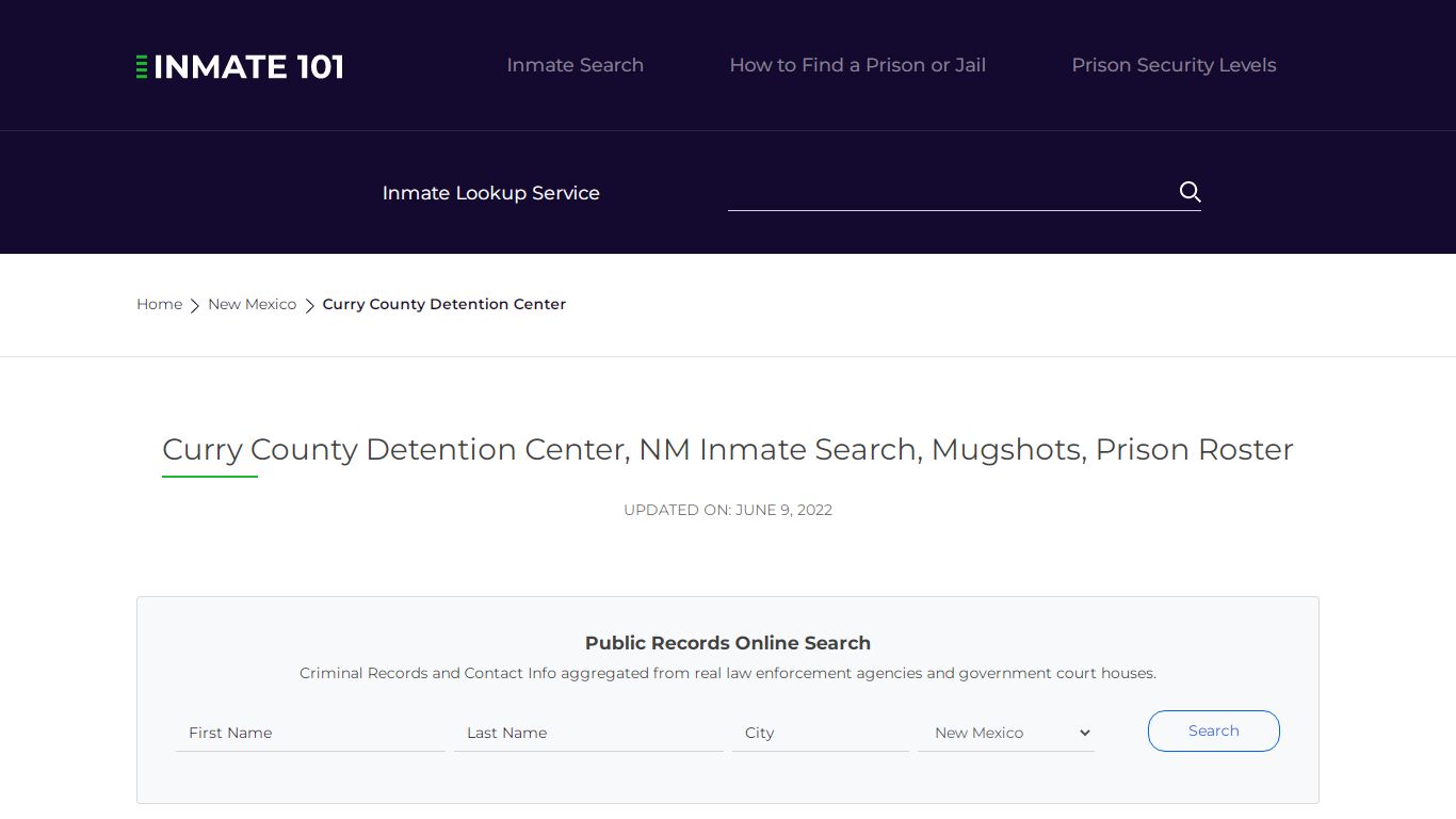 Curry County Detention Center, NM Inmate Search, Mugshots ...