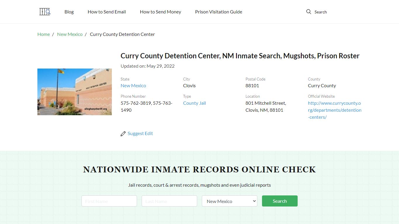 Curry County Detention Center, NM Inmate Search, Mugshots ...